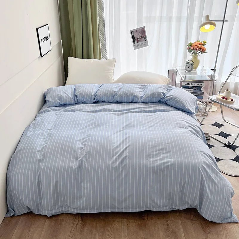 Simple Stripe Duvet Cover for Queen Size Bed - Casatrail.com