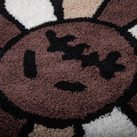 Thumbnail for Smiling Face Tufted Flower Art Rug - Casatrail.com