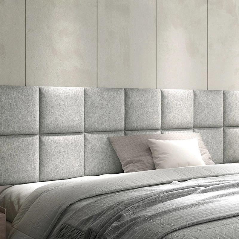 Soft Bag Bed Headboards with Anti - Collision Self - Adhesive Decor Stickers - Casatrail.com