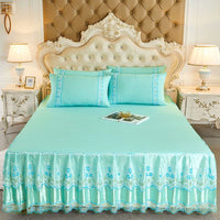 Thumbnail for Soft Lace Bed Skirt Set for King/Queen Size Beds - Casatrail.com