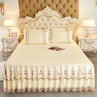 Thumbnail for Soft Lace Bed Skirt Set for King/Queen Size Beds - Casatrail.com