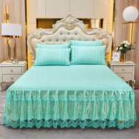 Thumbnail for Soft Lace Bed Skirt Set for King/Queen Size Beds - Casatrail.com