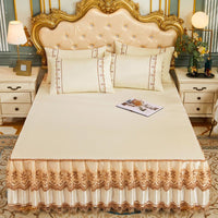 Thumbnail for Soft Lace Bed Skirt Set for King/Queen Size Beds - Casatrail.com