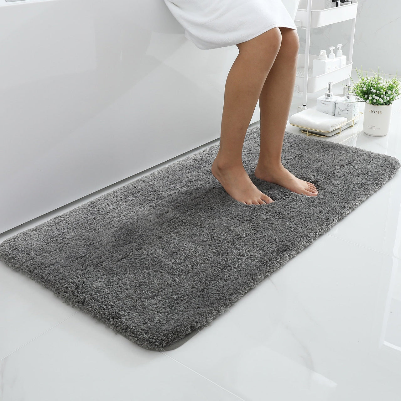 Soft Plush Bathroom Rug Absorbent and Quick Dry - Casatrail.com