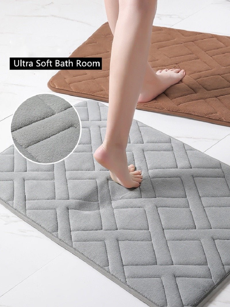 Soft Step Premium Memory Foam Bath Rug - Quick Dry - Casatrail.com