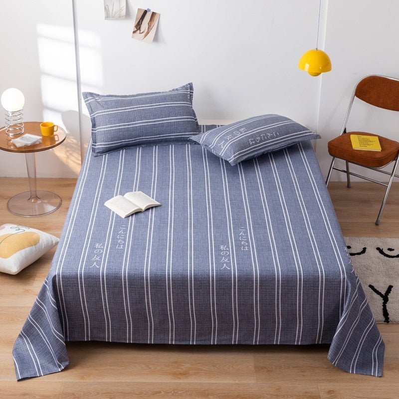 Soft Washable Plaid Bed Sheet - Casatrail.com