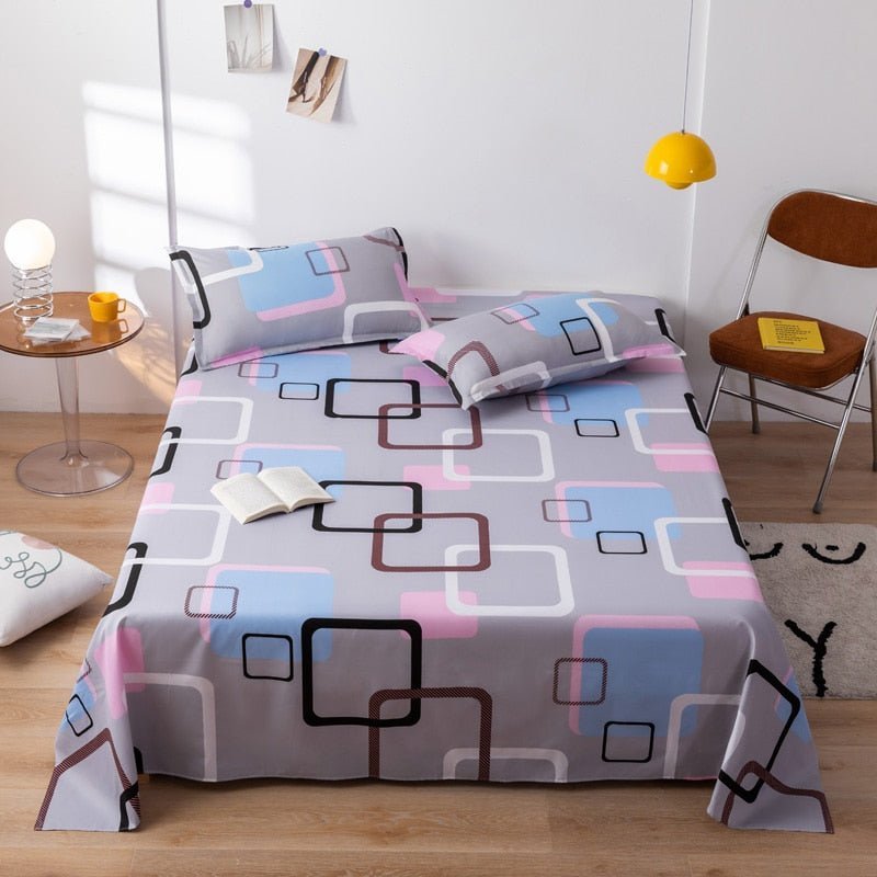 Soft Washable Plaid Bed Sheet - Casatrail.com