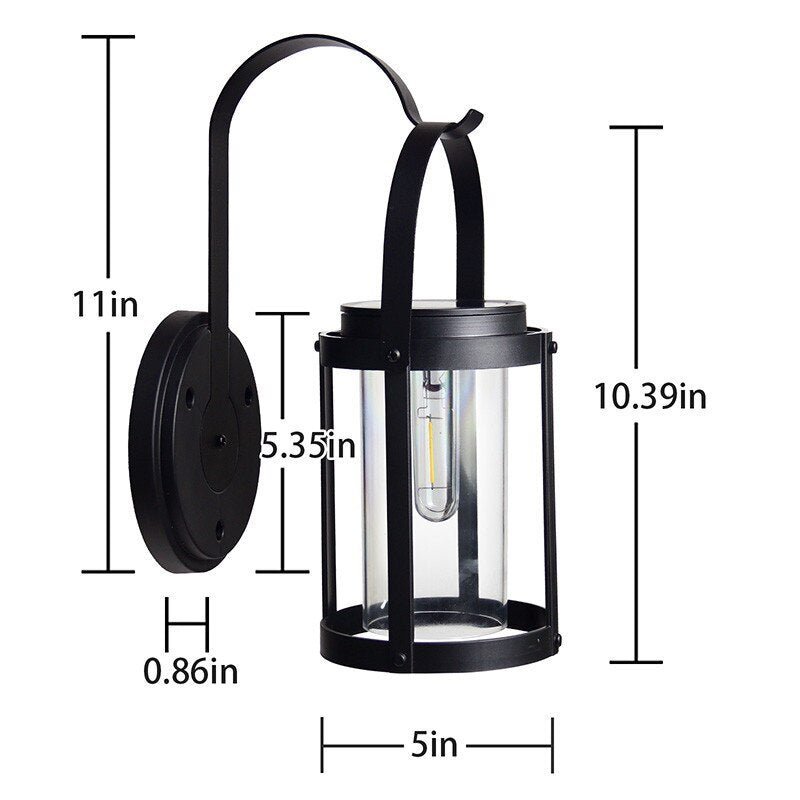 Solar Outdoor Garden Fence Wall Lamp - Waterproof - Casatrail.com