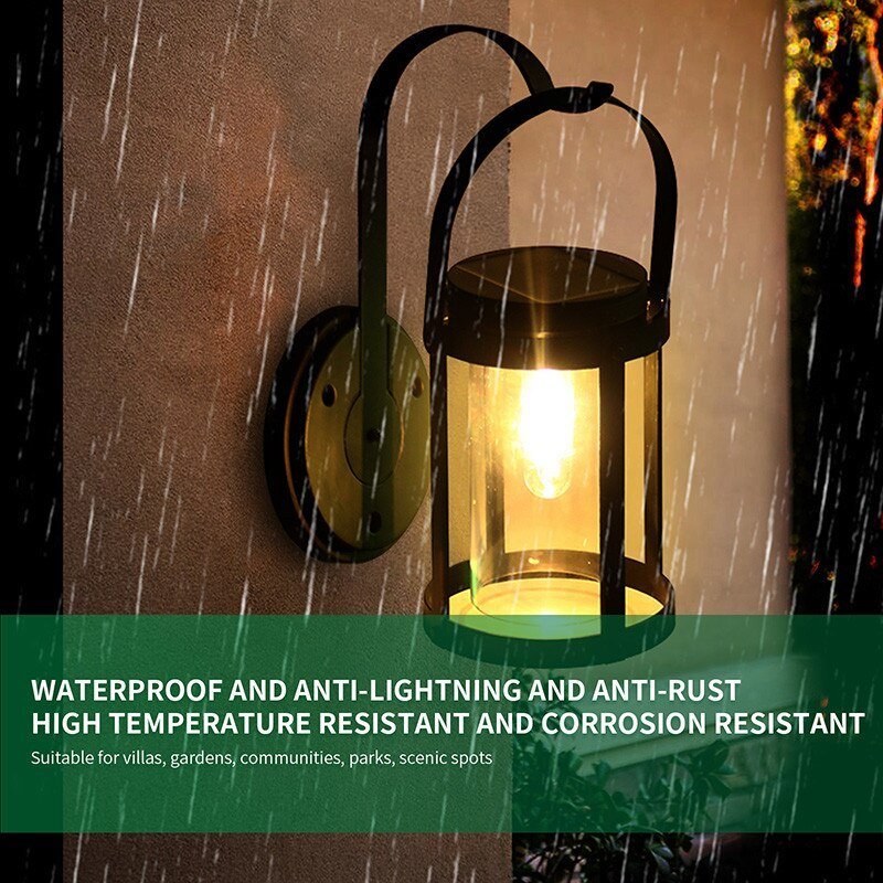 Solar Outdoor Garden Fence Wall Lamp - Waterproof - Casatrail.com