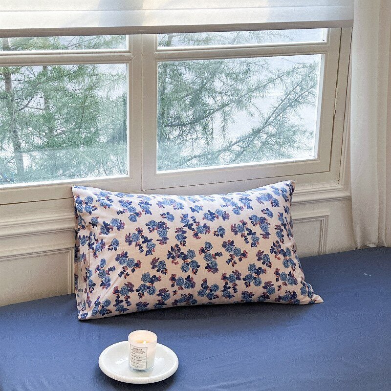 Solid Color Cotton Washed Pillowcase Set - Casatrail.com