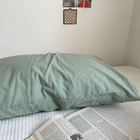 Thumbnail for Solid Color Cotton Washed Pillowcase Set - Casatrail.com