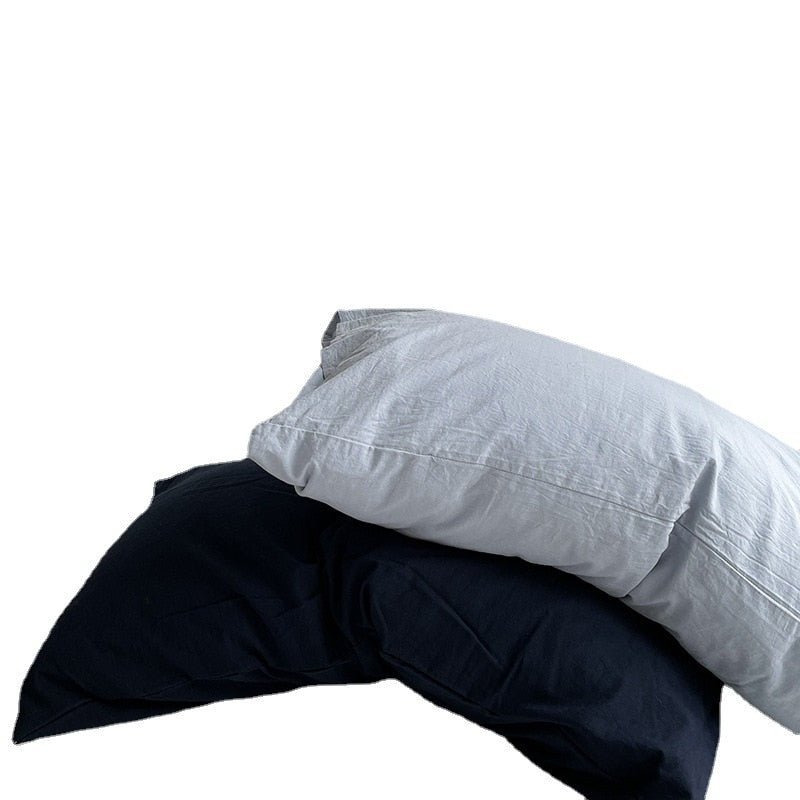 Solid Color Cotton Washed Pillowcase Set - Casatrail.com