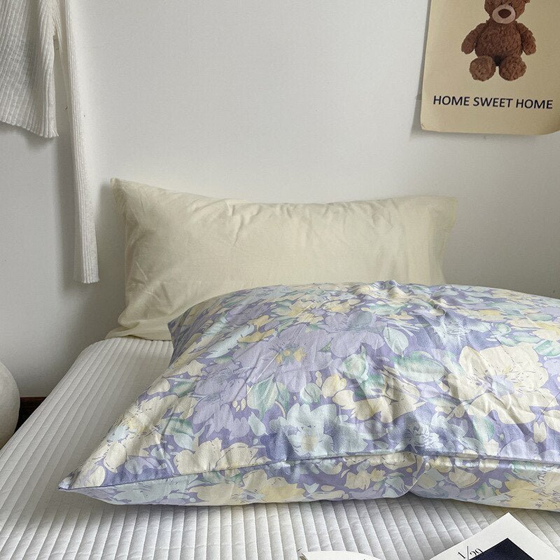 Solid Color Cotton Washed Pillowcase Set - Casatrail.com