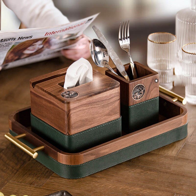 Solid Wood Food Tray - Nordic Style - Casatrail.com