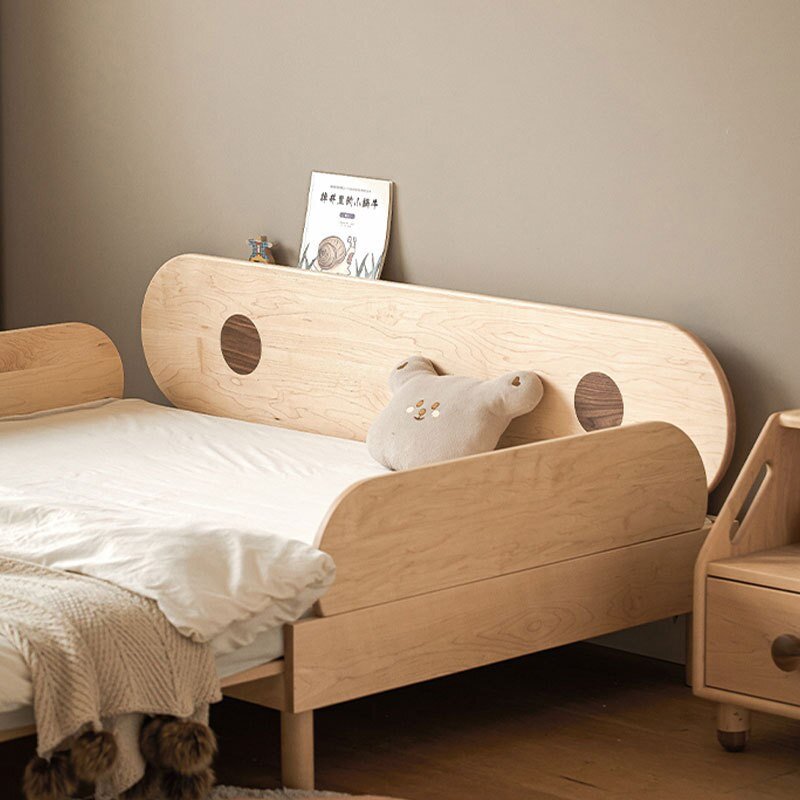 Solid Wood Kids Bed with Foldable Sofa - Multifunctional - Casatrail.com