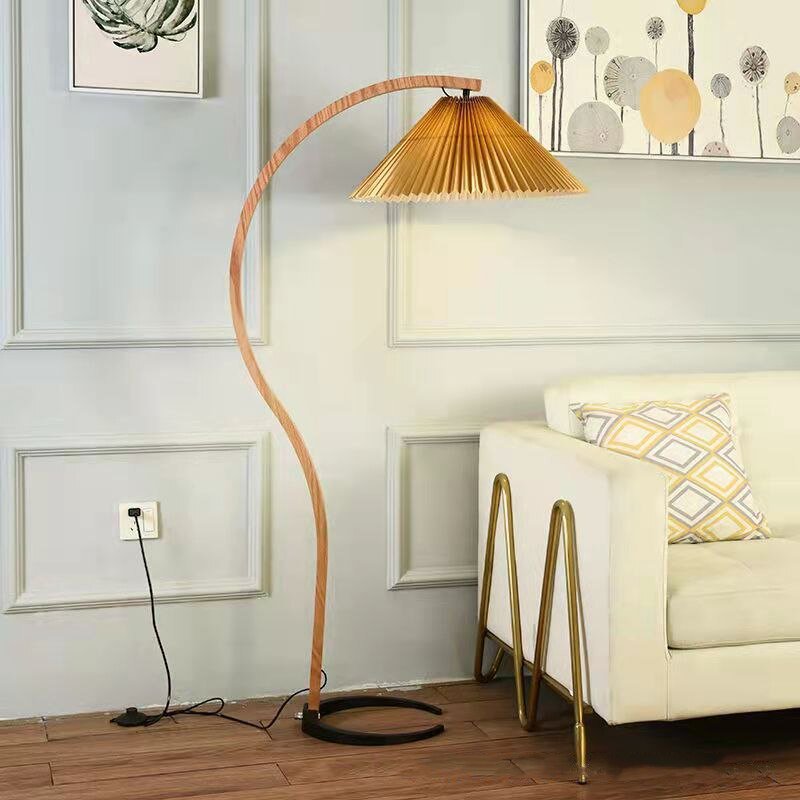 Solid Wood LED Floor Lamp for Stylish Indoor Lighting - Casatrail.com