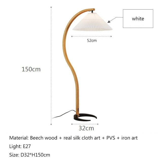 Solid Wood LED Floor Lamp for Stylish Indoor Lighting - Casatrail.com