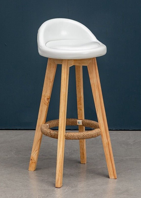 Solid Wood Rotating Bar Chair - Casatrail.com