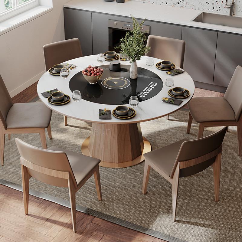 Solid Wood Round Dining Table - Casatrail.com