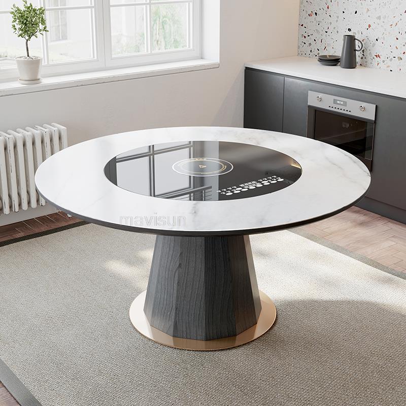 Solid Wood Round Dining Table - Casatrail.com