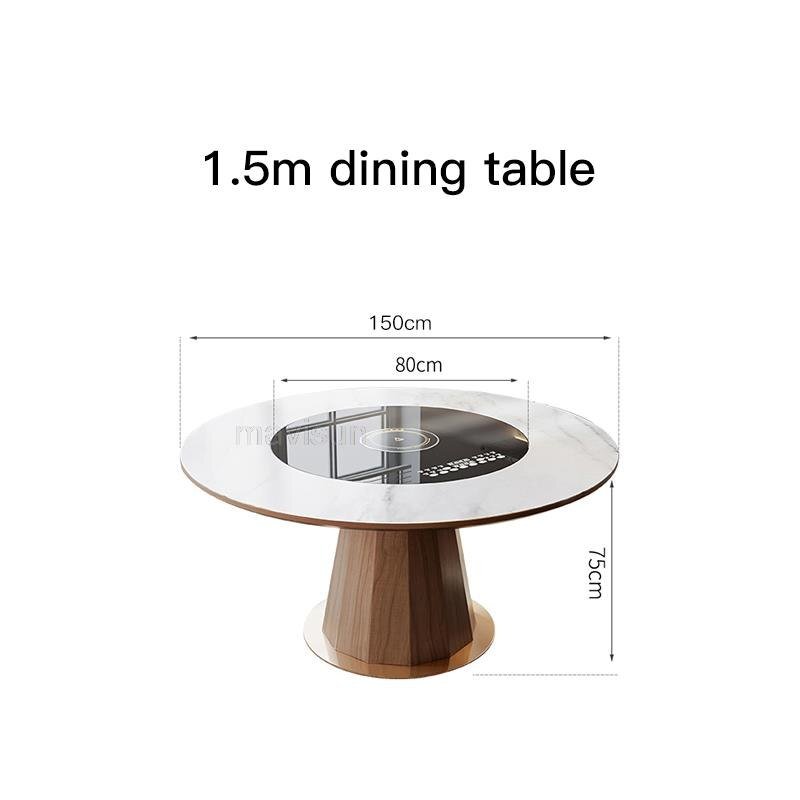 Solid Wood Round Dining Table - Casatrail.com