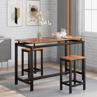 Thumbnail for Space - Saving Dining Table Set with Two Chairs - Casatrail.com