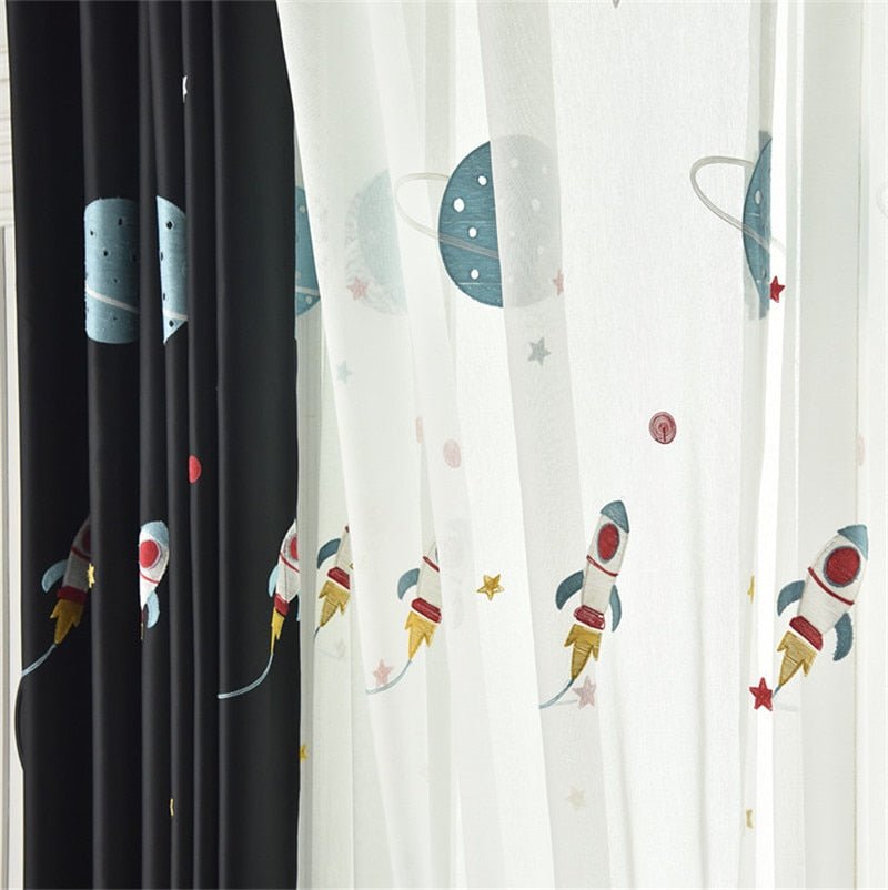 Spaceship Blackout Curtains - Casatrail.com