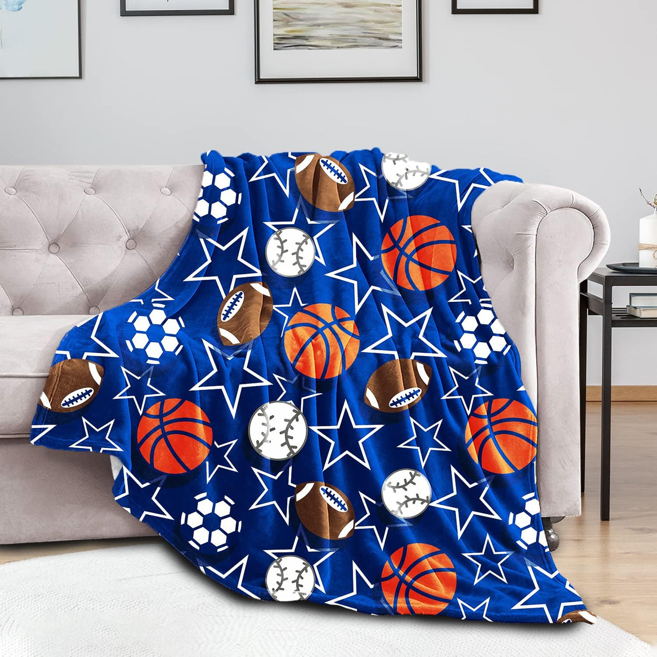 Sports Throw Blanket - Soft Lightweight Fleece - Casatrail.com