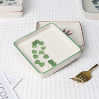 Thumbnail for Square Shallow Plate - Ceramic - Casatrail.com