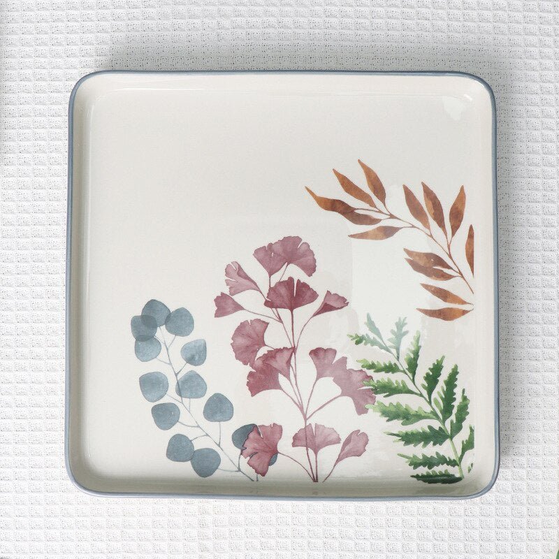 Square Shallow Plate - Ceramic - Casatrail.com