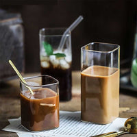 Thumbnail for Square Simple Glass Cup - Transparent - Casatrail.com