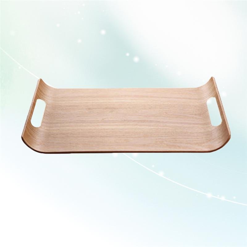 Square Wooden Serving Tray with Double Handles - Casatrail.com