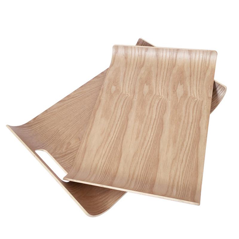 Square Wooden Serving Tray with Double Handles - Casatrail.com