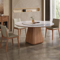 Thumbnail for Stable Wooden Dining Room Set with Rock Slab Tabletop - Casatrail.com