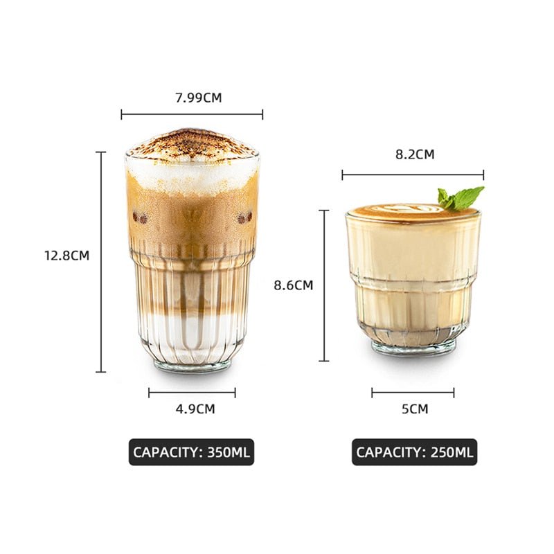 Stackable Embossed Stripe Glassware - Casatrail.com