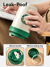 Thumbnail for Stainless Steel Coffee Cup Thermos with Straw - Casatrail.com