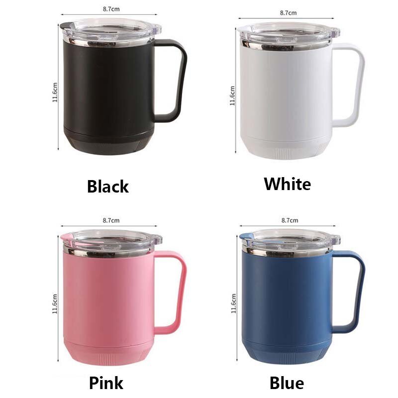 Stainless Steel Coffee Mug with Handle - 460 ml - Casatrail.com