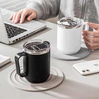 Thumbnail for Stainless Steel Coffee Mug with Handle - 460 ml - Casatrail.com