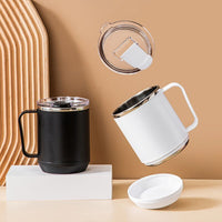 Thumbnail for Stainless Steel Coffee Mug with Handle - 460 ml - Casatrail.com