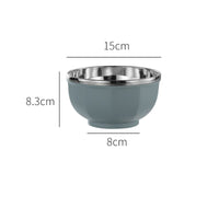 Thumbnail for Stainless Steel Double Layer Rice Bowl - Anti - Scalding - Casatrail.com