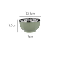 Thumbnail for Stainless Steel Double Layer Rice Bowl - Anti - Scalding - Casatrail.com