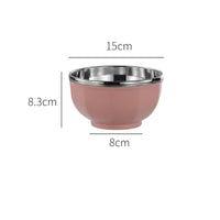 Thumbnail for Stainless Steel Double Layer Rice Bowl - Anti - Scalding - Casatrail.com