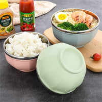 Thumbnail for Stainless Steel Double Layer Rice Bowl - Anti - Scalding - Casatrail.com