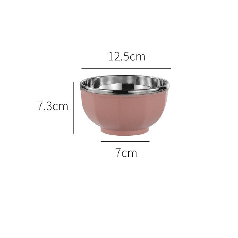 Stainless Steel Double Layer Rice Bowl - Anti - Scalding - Casatrail.com