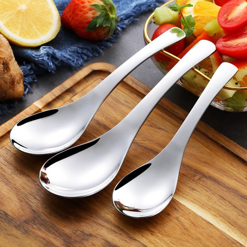 Stainless Steel Gold and Silver Deep Soup Spoon - Casatrail.com