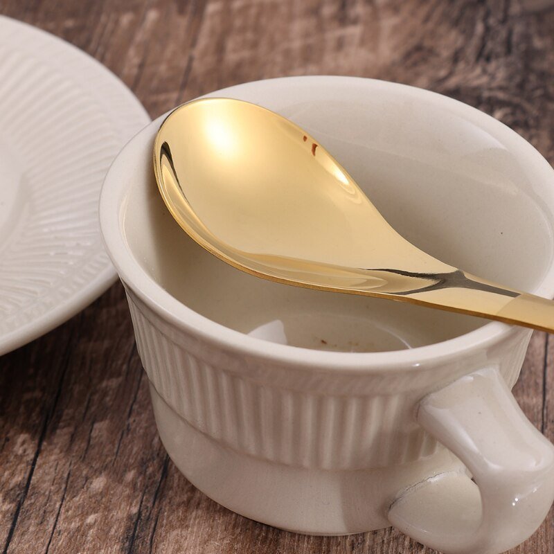 Stainless Steel Gold and Silver Deep Soup Spoon - Casatrail.com