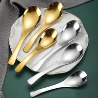 Thumbnail for Stainless Steel Gold and Silver Deep Soup Spoon - Casatrail.com