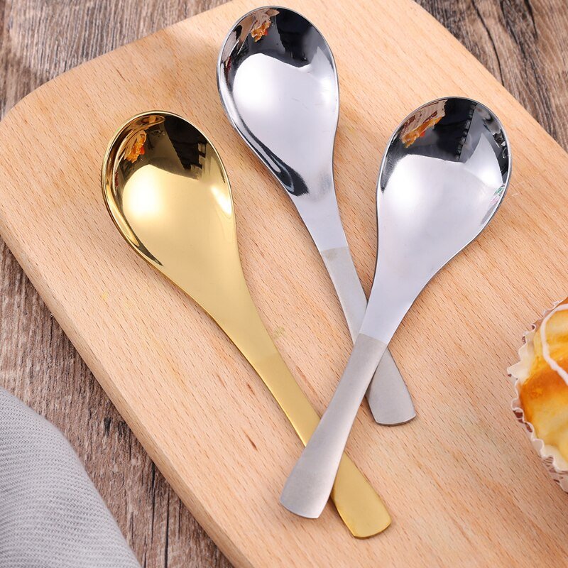 Stainless Steel Gold and Silver Deep Soup Spoon - Casatrail.com