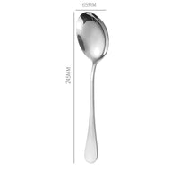 Thumbnail for Stainless Steel Gold Korean Serving Spoon - Casatrail.com
