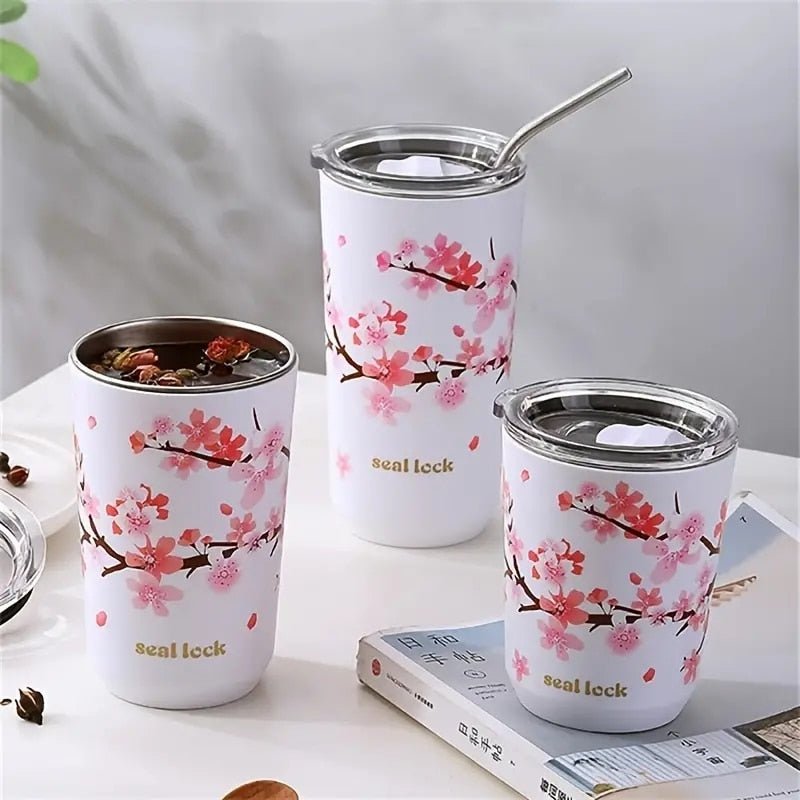 Stainless Steel Insulated Cup with Straw - Casatrail.com